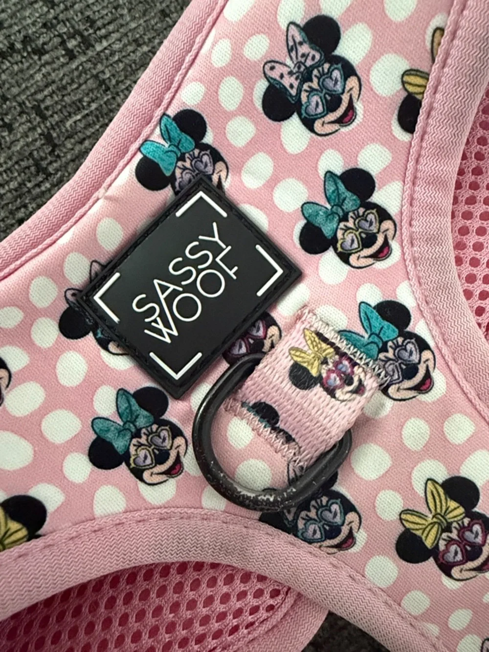 Sassy Woof Disney Minnie Dog Harness Size Small
